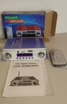 Hy-603 Kentiger Nib Power Amplifier Usb Sd Fm 3 In 1 Stereo With Remote New Box