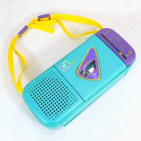 Kd-442 Kid Designs Vintage Portable Am Fm Radio Cassette Player Tested Working