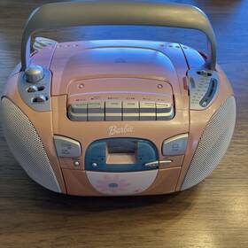 Be-495 Kiddesigns Vintage 2002 Barbie Cd Cassette Radio Boombox Model Works Video