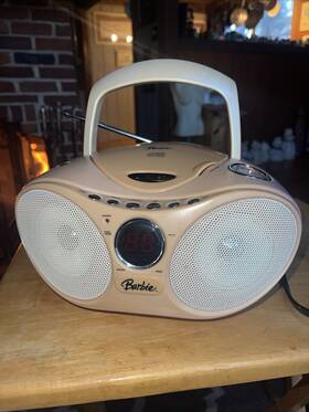 Be-652 Kiddesigns - Barbie Cd Radio Karaoke Boombox Model Read Description
