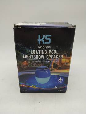 Ct602 Kingsom Floating Pool Bluetooth Light Show Speaker Purple Used 8
