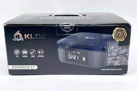 Klim 701152110285 Portable Rechargeable Boombox E1 With Cd Case And Digital Display - Black