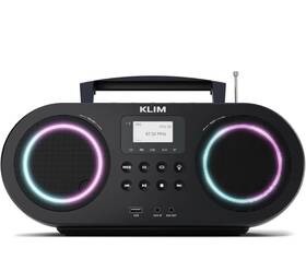 B0d94nsy1v Klim B5 Portable Boombox Cd Player Fm Radio Bluetooth Usb Mp3 Aux Lights