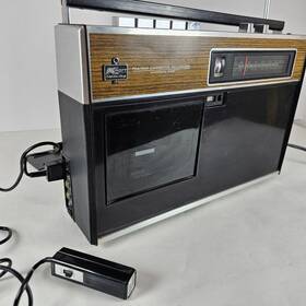 Kr-102 Kmart Vintage Radio Tape Recorder Cassette Player Works Incl Mic Read