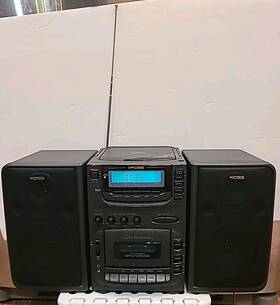 Hg36 Koss Vintage Am/fm Cd Cassette Boombox Stereo Player 1995 No Remote
