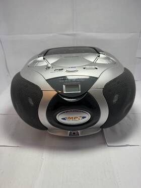Pc301 Koss Portable Cd Player Boombox Am/fm Radio Mp3 Cd-rw Tested Working