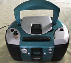 Kz029830023155 Philips Magnavox Vintage Teal Green Boombox Am Fm Radio Cassette