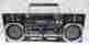L-30k L30k Lasonic Vintage Boombox Portable Radio Stereo Dual Cassette Deck Fm Am Sw