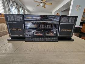 Dts-92 Lasonic Dual Cassette Deck Detachable Speakers Functional Pls Read