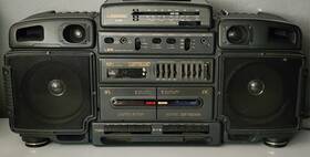 K397 Lasonic Vtg Boombox Cassette Player Recorder Radio Tested See Description