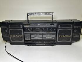 Lpc-93 Lasonic Boombox Surround Sound System Removable Speakers Tested
