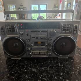 Trc-90 Lasonic 1980s Boombox Radio Casette Needs Cleaning Works Rare Read Descr
