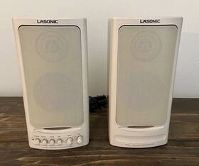 Tvs-825 Lasonic Stereo Computer Speakers Vintage Retro