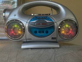Li-802dl Lax-max Vintage Boombox Discolite Radio Cassette Player