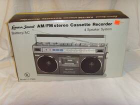 C-736g Lenoxx Electronics Boombox Vintage 1984 Mint Condition Sound Am/fm Stereo Cassette Rec
