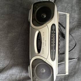 Cr-496 Lenoxx Sound Am/fm Stereo Cassette Recorder Auto Stop Silver