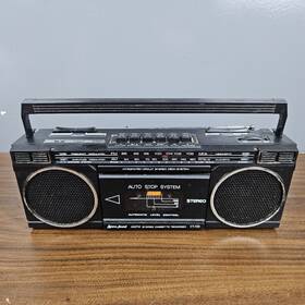 Ct-729bk Lenoxx Sound Ct-729 Stereo Boombox-tape Player-am/fm Radio-tested Works