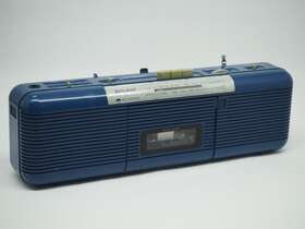 Ct-77 Lenoxx Sound Vintage Blue Cassette Radio Boombox Works Great Free Ship