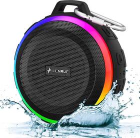 F4-pro Lenrue Bluetooth Shower Speaker Ipx7 Waterproof Dynamic Colored Lights True