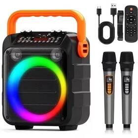 Lookfun 737708254700 Karaoke Machine Portable Bluetooth Speaker 20w 6.5-inch 2
