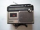 M-2405r Sanyo Vintage Cassette Recorder Radio Works Good Needs Belts