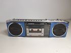 778qf M Sanyo For Parts Or Repair Model Speaker Cassette Boombox Blue