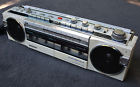 M-w15k M-w15 K Sanyo Vintage Radio Dual Tape Ghetto Blaster Cassette Stereo