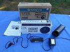 M1660 Sanyo Vintage Am Fm Mini Stereo Radio With Cassette Player