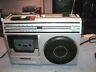 M2800-2 Sanyo Mini Boombox Radio Cassette Recorder Mic Vintage