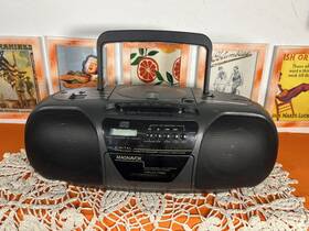 268-t Magnavox Vintage 1990s Fm/am Radio Cd/cassette Player Boombox Works