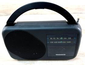 Ae-2130 Magnavox Vintage Am/fm Portable Radio Mini Boombox Ae-2130/17 Ac/dc Tested
