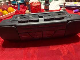 Aw77030 Magnavox Aw7030 Aw77030/17 High-speed Dubbing Am/fm Radio Dual Cassette Tape Boombox