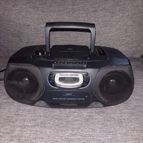 Az1009 Magnavox Philips Az1009/17 Vintage Cdam Fm Radio/cassette Tape Recorder Boom Box