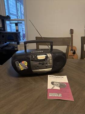 Az1407 Magnavox Az 1409 Portable Cd Radio Cassette Recorder - Boombox Speaker