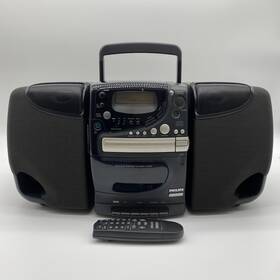 Az2415 Magnavox Az 2415 Am Fm Boombox Stereo Cassette Cd Player Vintage Audio Tested