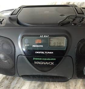 Az8267 Magnavox Vintage Bass Reflex Radio/cassette Recorder/cd-player Boombox