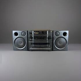 Az9430 Magnavox Radio Dual Cassette Cd Player Boombox Portable Mini System
