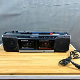 D8067 Magnavox D8067/17 Vintage Dual Deck Radio Cassette Tape Blue Am Fm Boombox