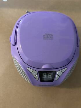 Md6948m Magnavox Purple Boombox Cd Player Digital Display Am/fm 2023