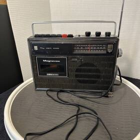 Te3300 Magnavox Am/fm Radio Cassette Recorder Bk11 Vintage Tested Working