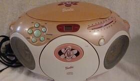 Be-445 Mattel Vintage 2003 Barbie Cd/stereo Boombox With Mirror