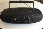 Mcd-z38 Sanyo Boombox Cd Player Radio Dual Cassette