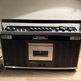 Ctpr-2200a Mcdonald Vintage 1970 S Am-fm Stereo Cassette Recorder Boombox Works
