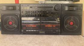 Db-410 Mecoa Vintage Boombox Discolite Radiorecorder Cassette See Video