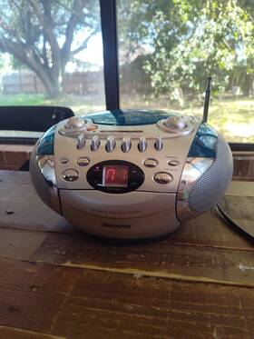 Mp3126cbl Memorex 3126pur Clear Blue Memorexradiostereo Boomboxcd-cassette Recorder