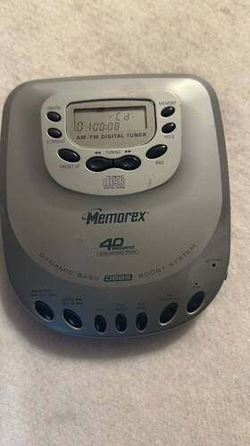 Md5280 Memorex Vintage Cd Player Works With Battery Re-charging Capability