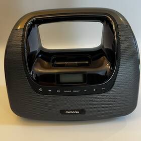 Mi3xgphca Memorex Minimove Ipod Dock And Fm Radio Boombox Model Black