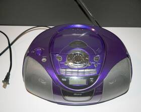 Mp3207-04 Memorex Vintage Cd Cassette Player / Recorder Am/fm Radio Portable Boombox Cord