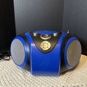 Mp3844 Memorex Blue Boombox Portable Cd And Radio