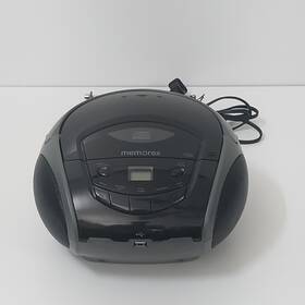 Mp8717 Memorex Am/fm Radio Cd Player Portable Boombox Black Tested